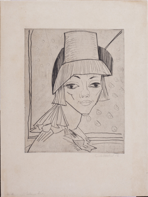 Young Woman with High Hat