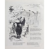  Illustration To Mountain Goats by Christian Morgenstern