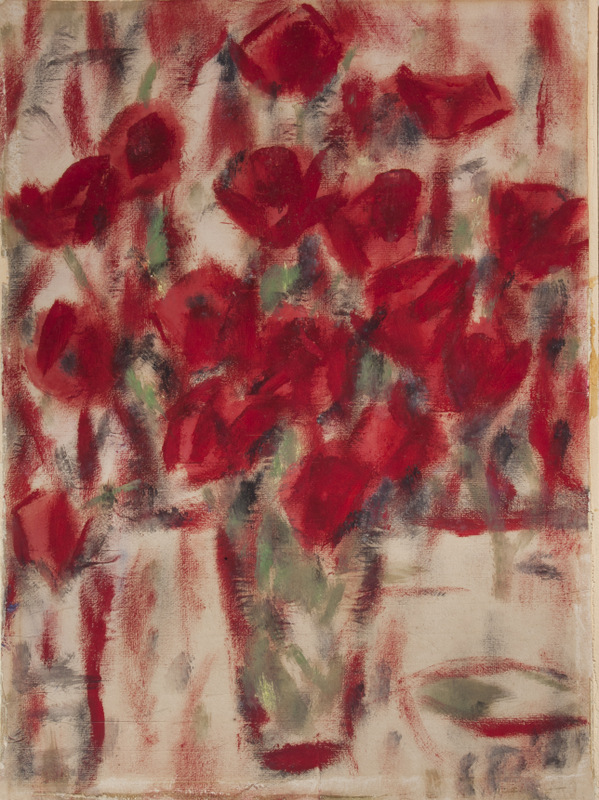 Red Poppies in a Vase