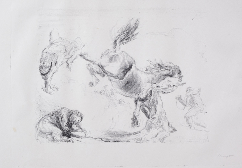 Visions Plate 9: Defence (A Struggling Horse)