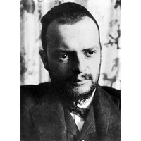 Paul Klee, photographed in 1911 by Alexander Eliasberg.