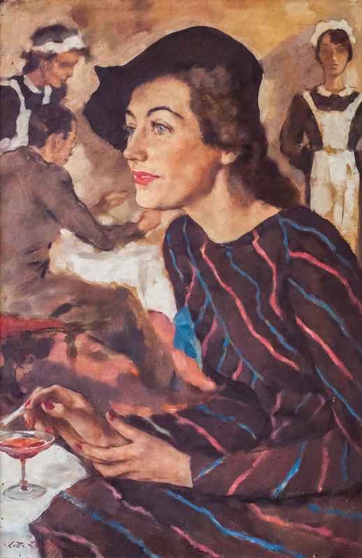 Woman in a Café: Lotte Fischler