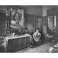 Max Pechstein in his house, 1915. By Waldemar Titzenthaler
