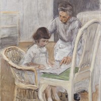 The Artist's Grand-Daughter with her Nurse
