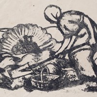Peasant Woman with Spade and Basket